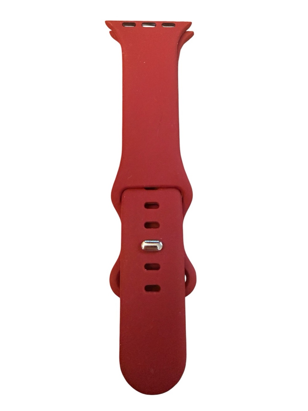 Silicone Replacement Watch Band - Brick Red
